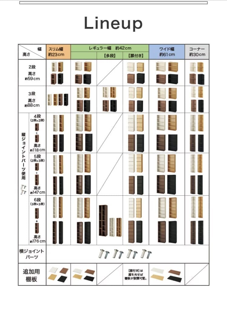 ニトリのカラーボックス一覧